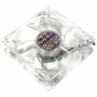 Вентилятор ZALMAN ZM-F1RL (80x80x25mm, sleeve, 1500-2500rpm, 18-30dBa, 3pin, red LED) RTL