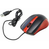 Мышь Oklick 225M (USB, optical, 1200dpi, 1.3m, black-red)