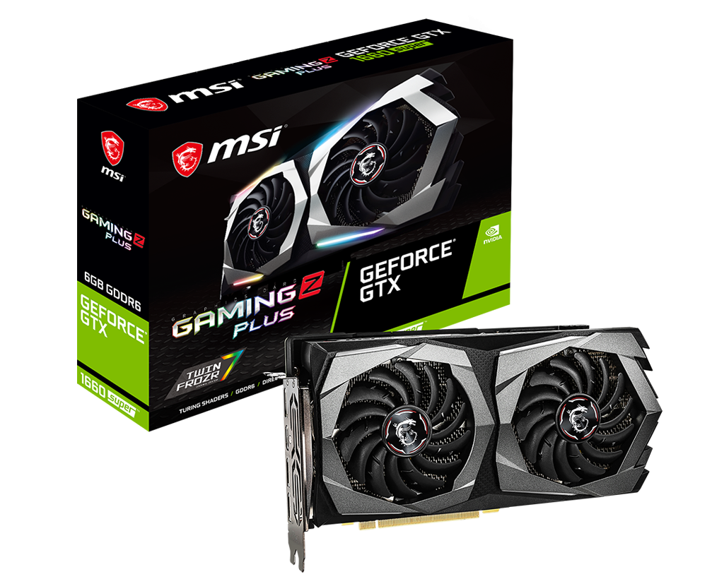 Видеокарта MSI GF GTX1660 6Gb (GTX 1660 SUPER GAMING Z PLUS, 192bit, GDDR6, HDMI+3xDP) RTL
