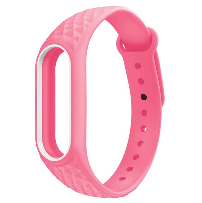 Силиконовый ремешок для Xiaomi Mi Band 3 (pink)