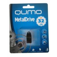 Флеш накопитель USB 2.0 32Gb QUMO MetalDrive (QM32GUD-Metal, dark)