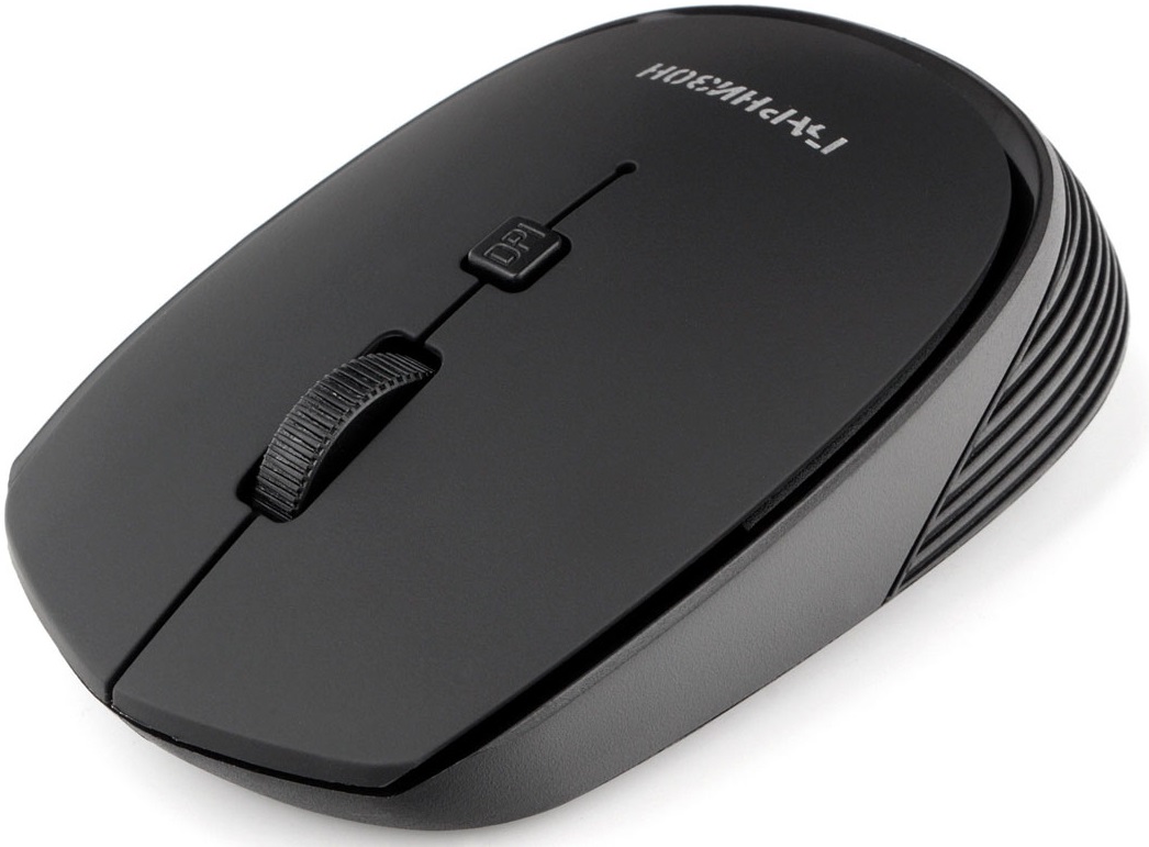 Мышь беспроводная Гарнизон GMW-545 (optical, 1600dpi, AA, soft-touch, black)