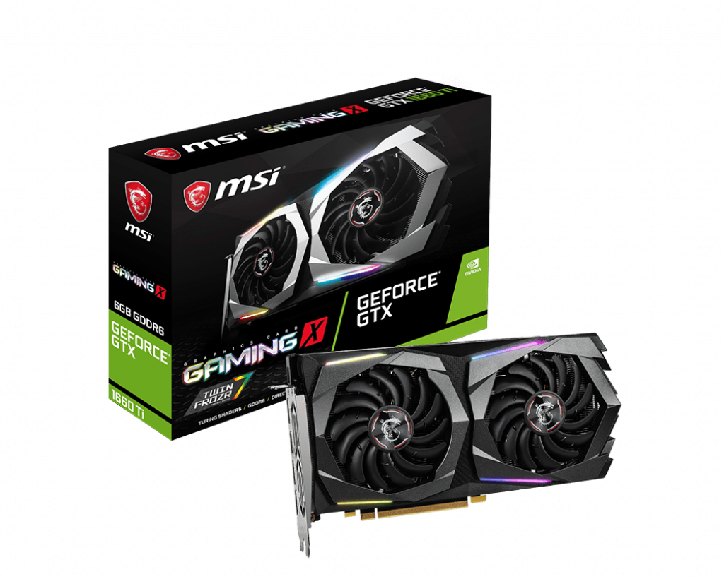 Видеокарта MSI GF GTX1660Ti 6Gb (GTX 1660 TI GAMING X 6G, 192bit, GDDR6, HDMI+3xDP) RTL
