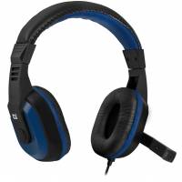 Наушники Defender Warhead G-190 (накладные закрытые, c микрофоном, игровые, 2.5m, blue-black)
