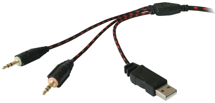 Наушники Defender LESTER (полноразмерные закрытые, c микрофоном, игровые, регулятор, 2.2m, промо-код "Crossout", black-red)