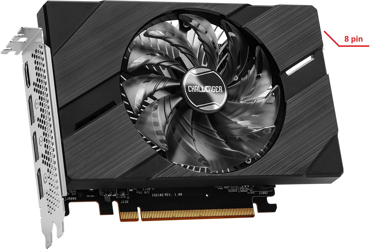 Видеокарта ASRock Intel Arc A380 OC 6Gb (A380 CLI 6GO, 96bit, GDDR6, HDMI+3xDP) RTL