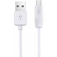 Кабель USB 2.0 Am - micro USB 2.0m (X1 Rapid, медь, 2.4A, быстрая зарядка, white) hoco