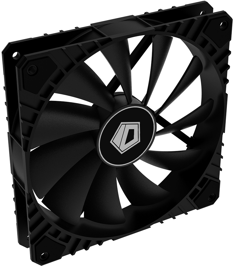 Вентилятор ID-Cooling WF-14025-XT-BLACK (140x140x25mm, Hydro, 800-1600rpm, 17-33dBa, 4pin, PWM, black) RTL