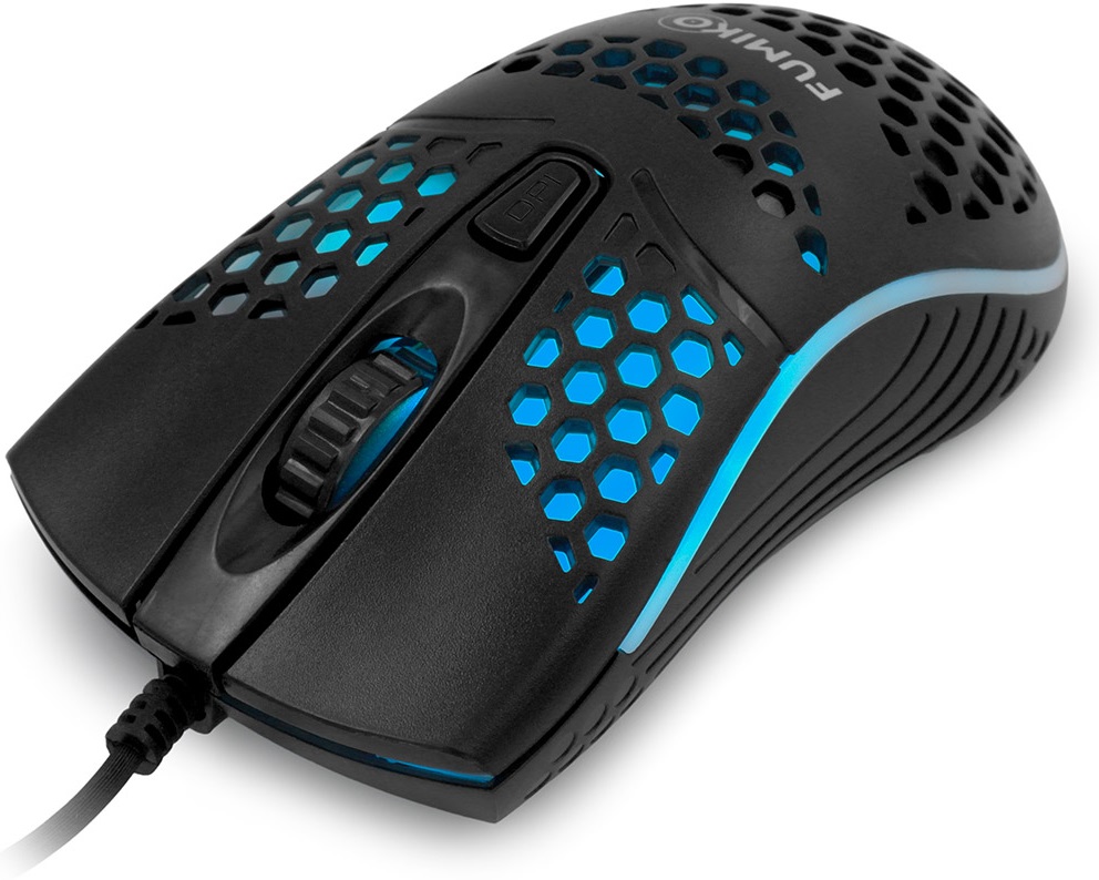 Мышь FUMIKO PULSAR FMW-01L-K (USB, optical, 1600dpi, RGB подсветка, 1.2m, black)