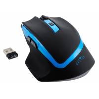 Мышь беспроводная Oklick 630LW (optical, 1600dpi, 2xAA, black-blue)