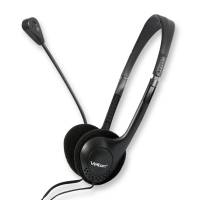 Наушники Velton VLT-900 (накладные открытые, с микрофоном, 1.8m, black)