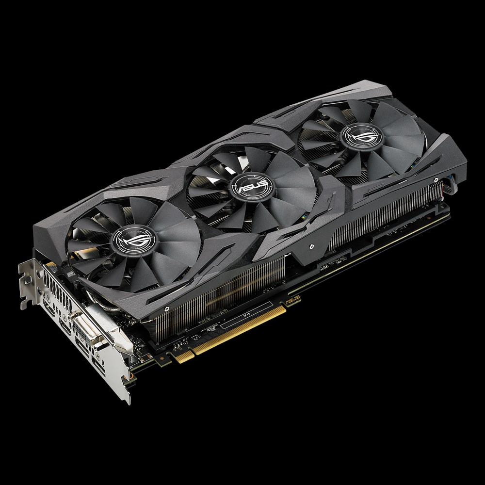 Видеокарта ASUS GF GTX1080 81924Mb (ROG-STRIX-GTX1080-O8G-11GBPS, 256bit, GDDR5X, DVI+2*HDMI+2*DP) RTL