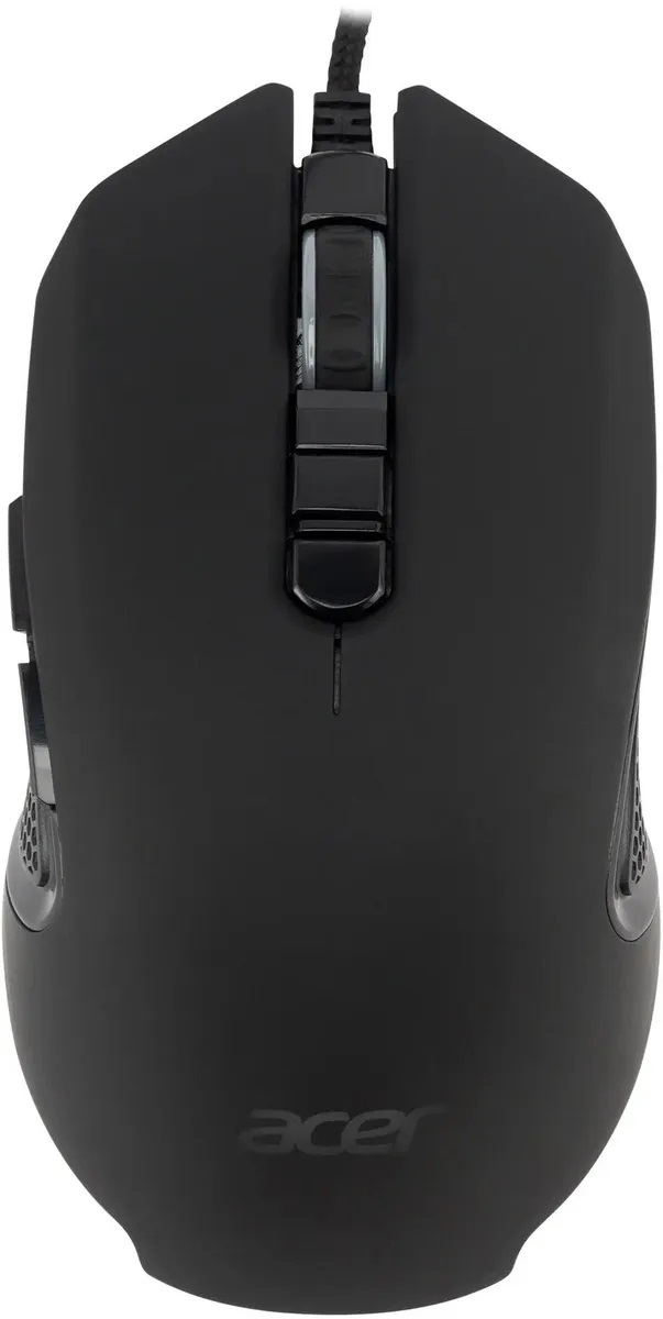 Мышь Acer OMW160 (USB, optical, 6400dpi, игровая, RGB подсветка, soft-touch, 1.8m, black)