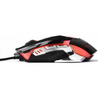 Мышь Gembird MG-530 (USB, optical, 3200dpi, игровая, подсветка, soft-touch, 1.75m, black)