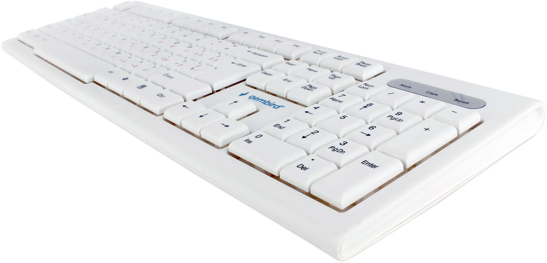 Клавиатура Gembird KB-8354U (USB, мультимедийная, white)