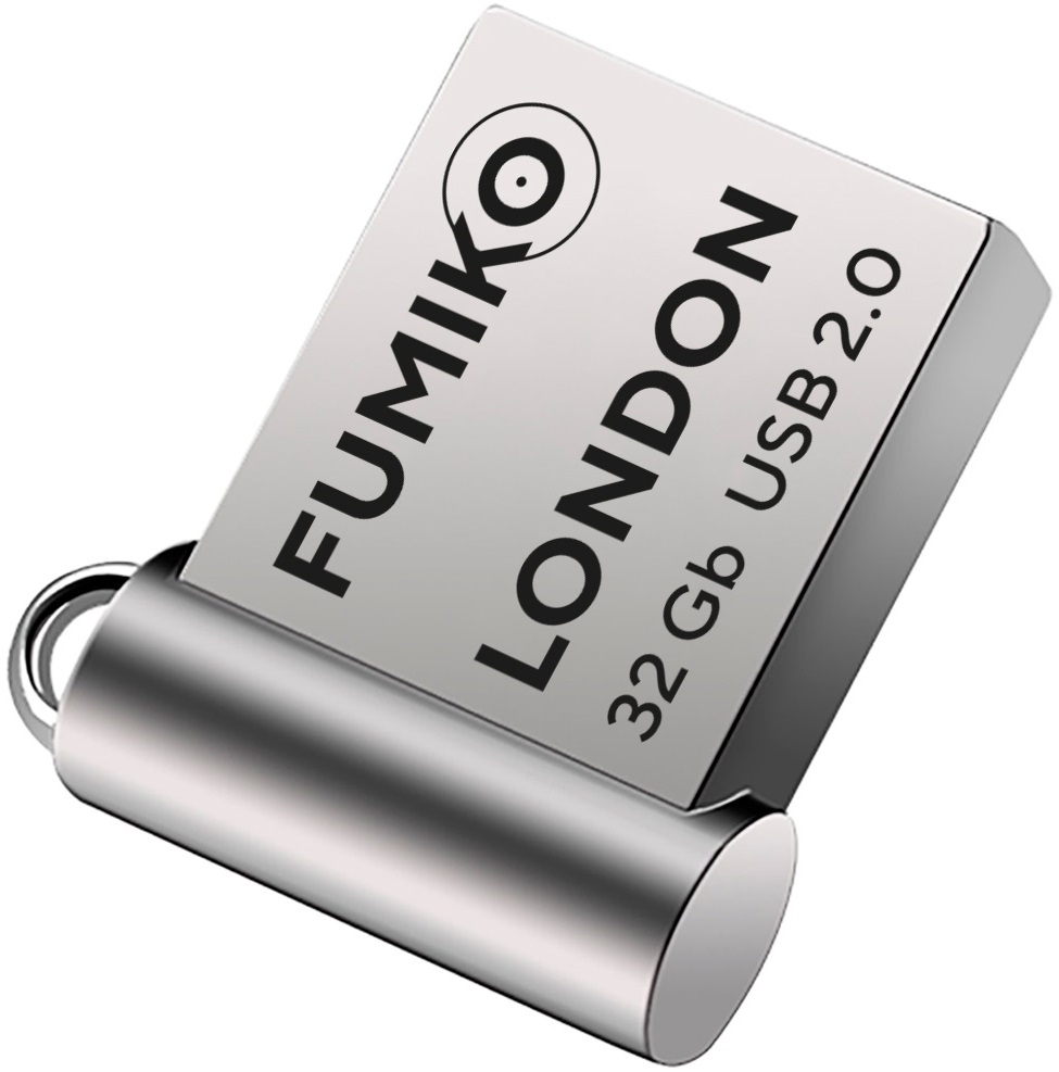 Флеш накопитель USB 2.0 32Gb FUMIKO LONDON (FLO-04, silver)