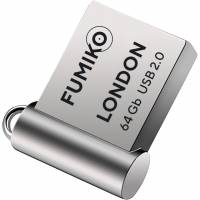 Флеш накопитель USB 2.0 64Gb FUMIKO LONDON (FLO-05, silver)