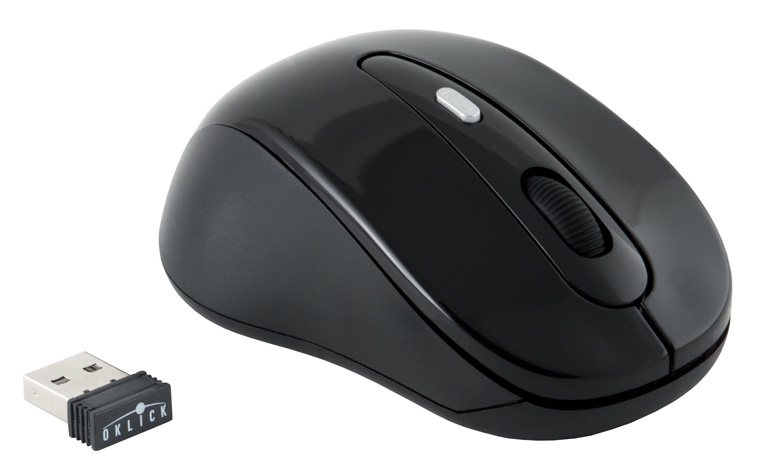 Мышь беспроводная Oklick 435MW (optical, 1600dpi, 2xAAA, black)