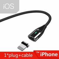 Кабель USB 2.0 Am - Lightning 1.0m (EXCXCL-DF01, нейлоновая оплётка, магнитный, black) Essager