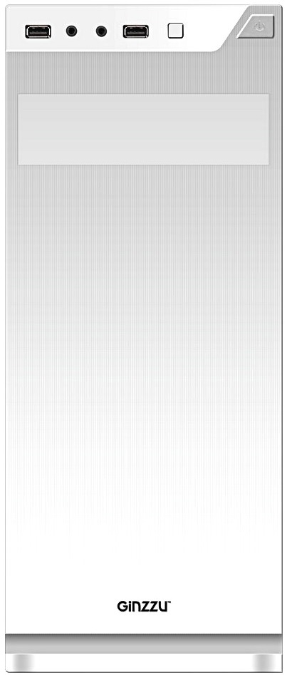Корпус GINZZU A220 (без БП, ATX, white)