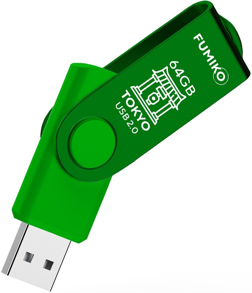 Флеш накопитель USB 2.0 64Gb FUMIKO TOKYO (FTO-20, 30MB/s, green)