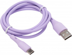 Кабель USB 2.0 Am - Type-C 1.0m (CC-USB2S-AMCM-1M-V, 3A, 18W, медь, быстрая зарядка, QC3.0, силиконовый, purple) Cablexper