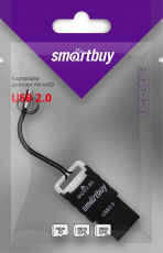 Карт-ридер Smartbuy (SBR-707-K, microSDXC, black, USB2.0)