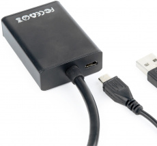 Переходник VGA (m) -> HDMI (f) (A-VGA-HDMI-01, 1920x1080x60Hz, ver.1.4, 0.15m, black) Cablexpert