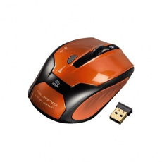 Мышь беспроводная Hama Milano (H-52390, optical, 1800dpi, 2xAAA, black-orange)