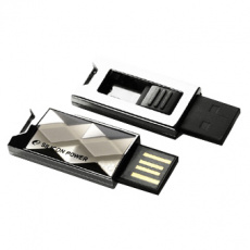 Флеш накопитель USB 2.0 8Gb Silicon Power Touch 850 (SP008GBUF2850V1T, titanium)