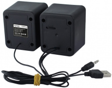 Колонки FUMIKO CAMPUS (1W, USB, black)