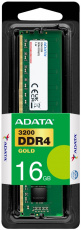 Память DDR4 16Gb PC25600, 3200MHz, ADATA Gold (GD4U3200316G-SMI, 1.2V)