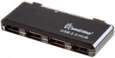 USB 2.0 HUB Smartbuy SBHA-6110-K (4 порта, активный, black)