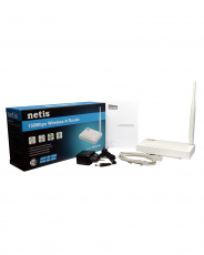Роутер NETIS WF2411E (150Mbps, 2.4GHz, 4 ports, 100Mbps, внешняя несъёмная антенна 5dBi, white)