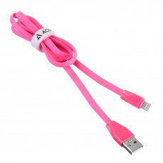 Кабель USB 2.0 Am - Lightning 1.0m (ACD-U920-P5M, быстрая зарядка, не замерзает и не спутывается, magenta) ACD