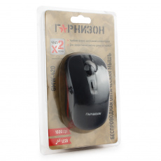 Мышь беспроводная Гарнизон GMW-420 (optical, 1600dpi, AA, black)