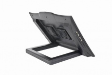 Подставка для ноутбука Gembird NBS-5 (17", 2x70mm Fan, 4xUSB, silver-black)
