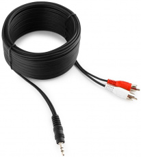 Кабель аудио Jack 3.5 --> 2 RCA, 10.0m (CCA-458-10M-N) Cablexpert