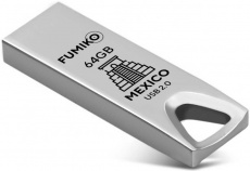 Флеш накопитель USB 2.0 64Gb FUMIKO MEXICO (FMX-05, silver)
