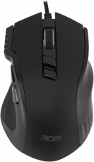 Мышь Acer OMW150 (USB, optical, 4800dpi, игровая, RGB подсветка, soft-touch, 1.8m, black)