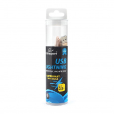 Кабель USB 2.0 Am - Lightning 1.0m (CC-U-APUSB01Gd-1M, серия Ultra, нейлоновая оплётска, туба, gold) Cablexpert