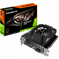 Видеокарта Gigabyte GF GTX1650 4Gb (GV-N1656OC-4GD, 128bit, GDDR6, DVI+HDMI+DP) RTL