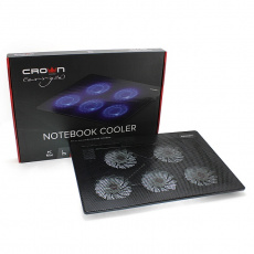 Подставка для ноутбука Crown CMLC-1105 (12-15", 5*80mm Fan, подсветка, USB, black)