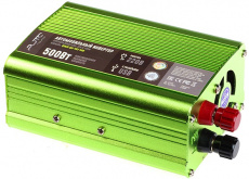 Преобразователь напряжения QUMO QAI-901-500 (Inv 001) (12V входное, 220V выходное напряжение, на клеммы, USB 1A, мощность 500W)