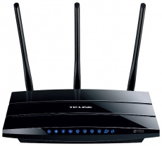 Роутер TP-LINK TL-WDR4300 (750Mbps, 2.4/5GHz, 4 ports, 1000Mbps, 3 съёмные антенны 3dBi, 2*USB, USB Printer/FTP Server, black)