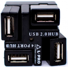 USB 2.0 HUB L-PRO #1135 (4 порта, black)