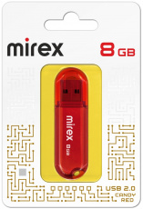 Флеш накопитель USB 2.0 8Gb Mirex Candy (red)