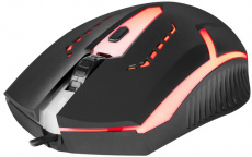 Мышь Defender HIT MB-601 (USB, optical, 1200dpi, подсветка, 1.5m, black)