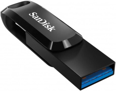 Флеш накопитель USB 3.2 64Gb SanDisk Dual Drive Go (SDDDC3-064G-G46, OTG Type-C, 300MB/s, black)