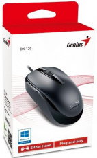 Мышь Genius DX-120 (USB, optical, 1000dpi, 1.5m, red)